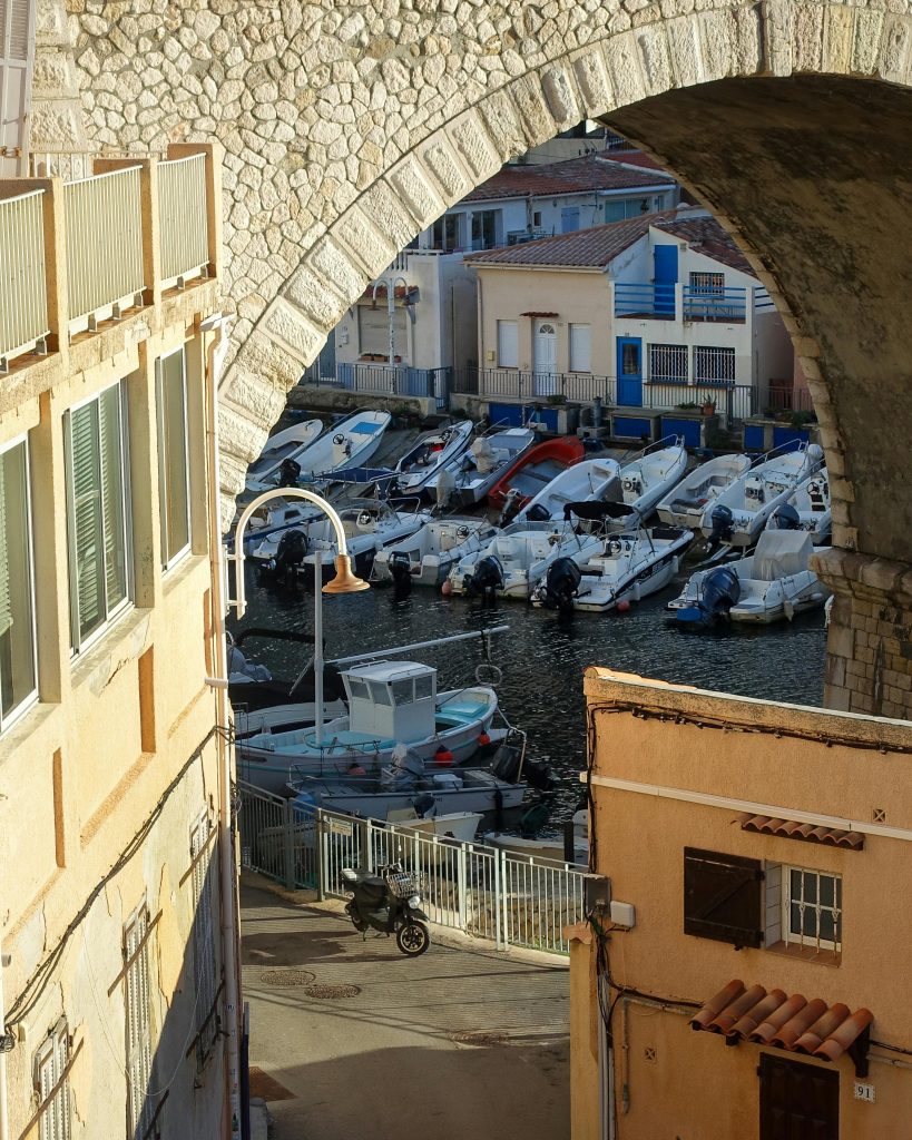 L'anse du Vallon des Auffes, près de Malmousque à Marseille dans le centre-ville